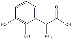 Amino-(2,3-dihydroxy-phenyl)-acetic acid 结构式