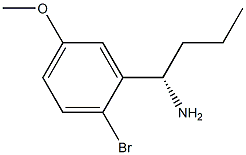 (1S)-1-(2-BROMO-5-METHOXYPHENYL)BUTYLAMINE 结构式