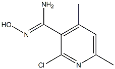 2-CHLORO-N'-HYDROXY-4,6-DIMETHYL-3-PYRIDINECARBOXIMIDAMIDE 结构式