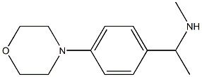 N-甲基-1-(4-吗啉-4-基苯基)乙胺 结构式