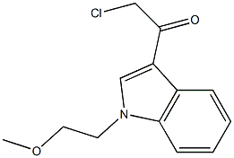 2-氯-1-(1-(2-甲氧基乙基)-1H-吲哚-3-基)乙烷-1-酮 结构式