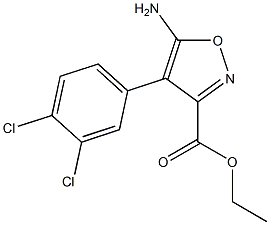 Ethyl 5-amino-4-(3,4-dichlorophenyl)isoxazole-3-carboxylate 结构式