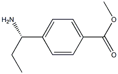 METHYL 4-((1S)-1-AMINOPROPYL)BENZOATE 结构式