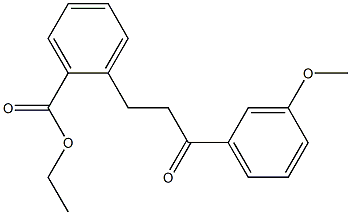 3-(2-CARBOETHOXYPHENYL)-3'-METHOXYPROPIOPHENONE 结构式