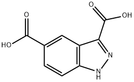 1H-吲唑-3,5-二羧酸 结构式