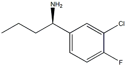 (1R)-1-(3-CHLORO-4-FLUOROPHENYL)BUTYLAMINE 结构式