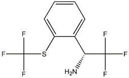 (1R)-2,2,2-TRIFLUORO-1-[2-(TRIFLUOROMETHYLTHIO)PHENYL]ETHYLAMINE 结构式