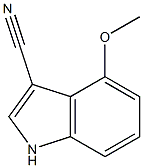 3-CYANO-4-METHOXYINDOLE 结构式