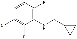 (1R)(3-CHLORO-2,6-DIFLUOROPHENYL)CYCLOPROPYLMETHYLAMINE 结构式