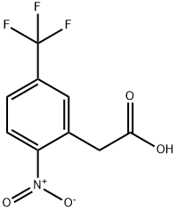 (2-NITRO-5-TRIFLUOROMETHYLPHENYL)ACETIC ACID 结构式