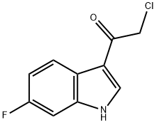 2-氯-1-(6-氟-1H-吲哚-3-基)乙-1-酮 结构式