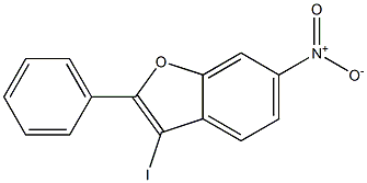 3-IODO-6-NITRO-2-PHENYL-BENZOFURAN 结构式