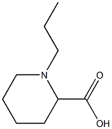 1-丙基-2-哌啶-1-羧酸 结构式