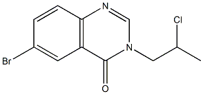 6-BROMO-3-(2-CHLORO-PROPYL)-3H-QUINAZOLIN-4-ONE 结构式