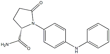 N-(4-ANILINOPHENYL)-5-OXOPROLINAMIDE 结构式