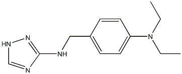 N-(4-(DIETHYLAMINO)BENZYL)-1H-1,2,4-TRIAZOL-3-AMINE 结构式