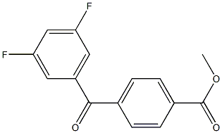 METHYL 4-(3,5-DIFLUOROBENZOYL)BENZOATE 结构式