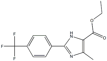 5-METHYL-2-(4-TRIFLUOROMETHYLPHENYL)-3H-IMIDAZOLE-4-CARBOXYLIC ACID ETHYL ESTER 结构式