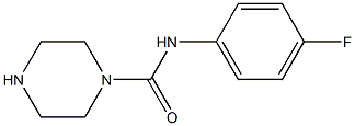 N-(4-FLUOROPHENYL)PIPERAZINE-1-CARBOXAMIDE 结构式