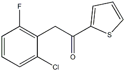 2-(2-CHLORO-6-FLUOROPHENYL)-1-(2-THIENYL)ETHAN-1-ONE 结构式