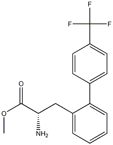 METHYL (2S)-2-AMINO-3-(2-[4-(TRIFLUOROMETHYL)PHENYL]PHENYL)PROPANOATE 结构式