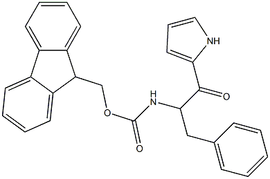 L-1-BENZYL-1-(FMOC-AMINO)-2-OXO-2-(1H-PYRROL-2-YL)ETHANE 结构式