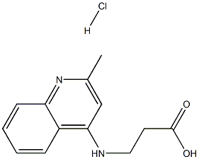 4-(2-CARBOXYETHYL)AMINO-2-METHYLQUINOLINE HYDROCHLORIDE 结构式