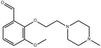 3-METHOXY-2-[2-(4-METHYL-PIPERAZIN-1-YL)-ETHOXY]-BENZALDEHYDE 结构式