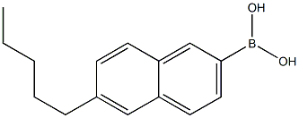 6-PENTYLNAPTHALENE-2-BORONIC ACID 结构式
