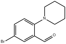 5-BROMO-2-PIPERIDINOBENZENECARBALDEHYDE 结构式