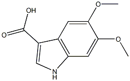 5,6-DIMETHOXYINDOLE-3-CARBOXYLIC ACID 结构式
