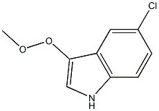 5-Chloro-3-methylperoxyindole 结构式
