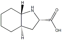 (2S,3aR,7aS)-Octahydro-indole-2-carboxylic acid 结构式