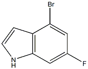 4-Bromo-6-fluoroindole 结构式