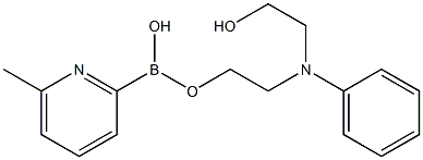 6-METHYL-2-PYRIDINEBORONIC ACID N-PHENYLDIETHANOLAMINE ESTER 结构式