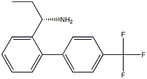 (1S)-1-(2-[4-(TRIFLUOROMETHYL)PHENYL]PHENYL)PROPYLAMINE 结构式