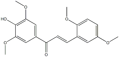 4'-Hydroxy-2,3',5',5-tetramethoxychalcone 结构式