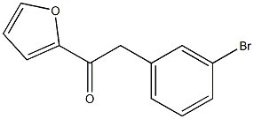 2-(3-BROMOPHENYL)-1-(2-FURYL)ETHAN-1-ONE 结构式