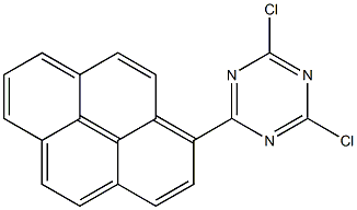 1-(4,6-DICHLORO-1,3,5-TRIAZIN-2-YL)PYRENE 结构式