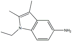 1-ETHYL-2,3-DIMETHYL-1H-INDOL-5-YLAMINE 结构式