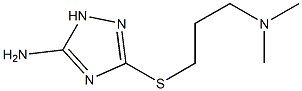 3-([3-(DIMETHYLAMINO)PROPYL]THIO)-1H-1,2,4-TRIAZOL-5-AMINE 结构式