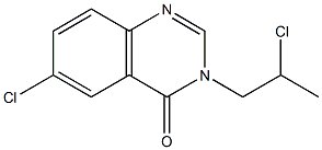 6-CHLORO-3-(2-CHLORO-PROPYL)-3H-QUINAZOLIN-4-ONE 结构式