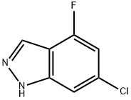 6-氯-4-氟-1H-吲唑 结构式