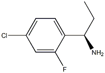 (1R)-1-(4-CHLORO-2-FLUOROPHENYL)PROPYLAMINE 结构式