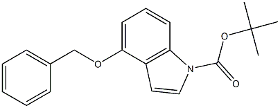 4-BENZYLOXY-1-TERT-BUTOXYCARBONYLINDOLE 结构式