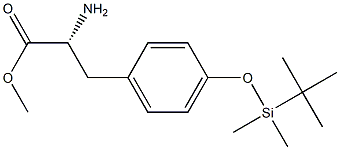 METHYL (2R)-2-AMINO-3-[4-(1,1,2,2-TETRAMETHYL-1-SILAPROPOXY)PHENYL]PROPANOATE 结构式