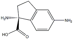 (1R)-1,5-DIAMINOINDANECARBOXYLIC ACID 结构式