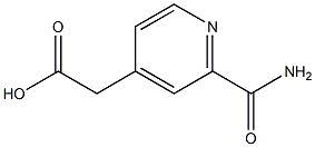 [2-(AMINOCARBONYL)PYRIDIN-4-YL]ACETIC ACID 结构式