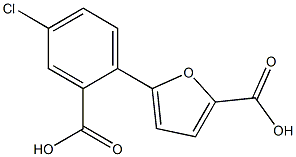 5-(2-CARBOXY-4-CHLOROPHENYL)-2-FUROIC ACID 结构式