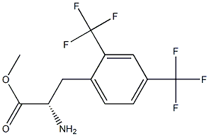 METHYL (2S)-2-AMINO-3-[2,4-BIS(TRIFLUOROMETHYL)PHENYL]PROPANOATE 结构式